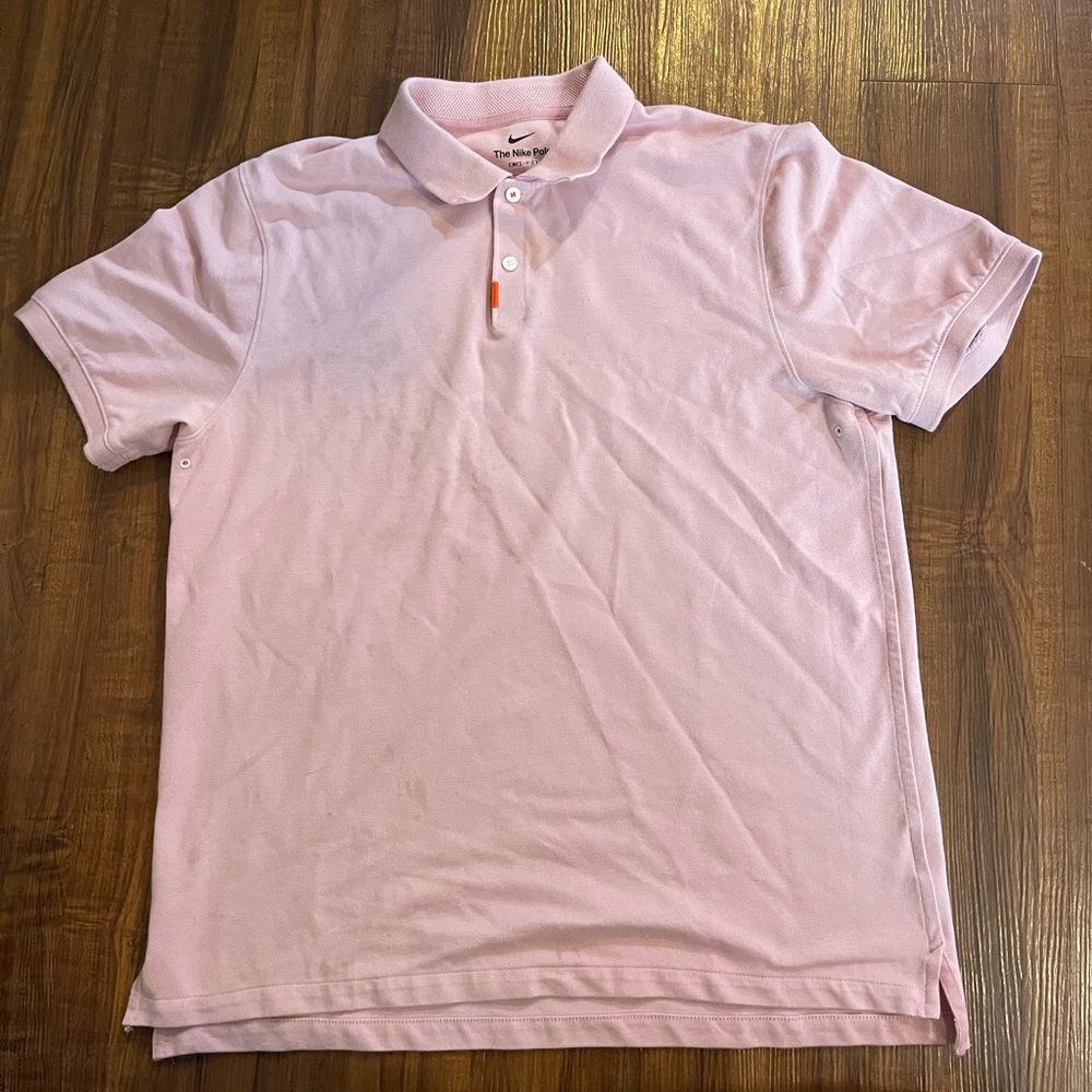 Nike polo (light pink). Size large.